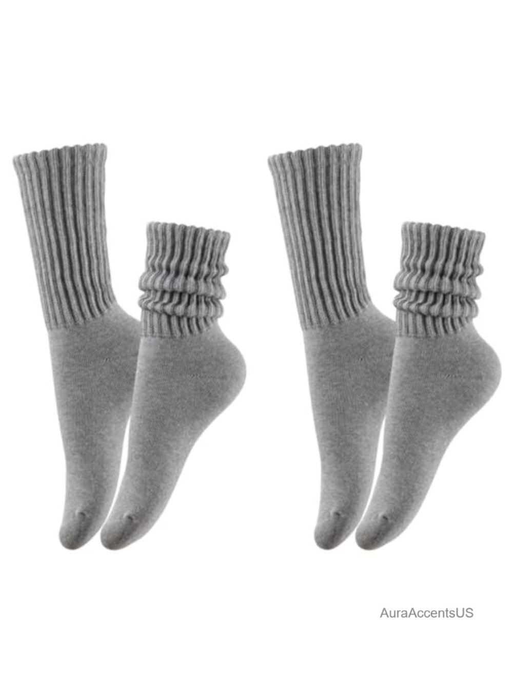 Slouch Scrunch High Tube Socks Women Tall Boot Cotton Blend